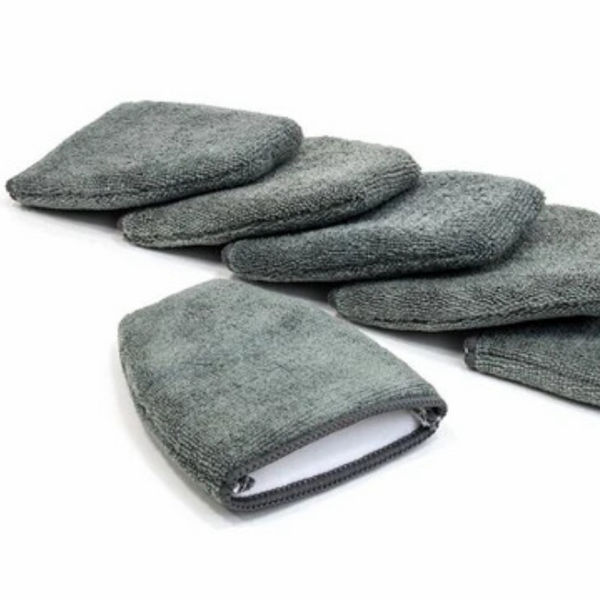 Finger Applicator Microfiber Fingertip Mitt Applicator (5 in. x 4 in.) 6 pack gray